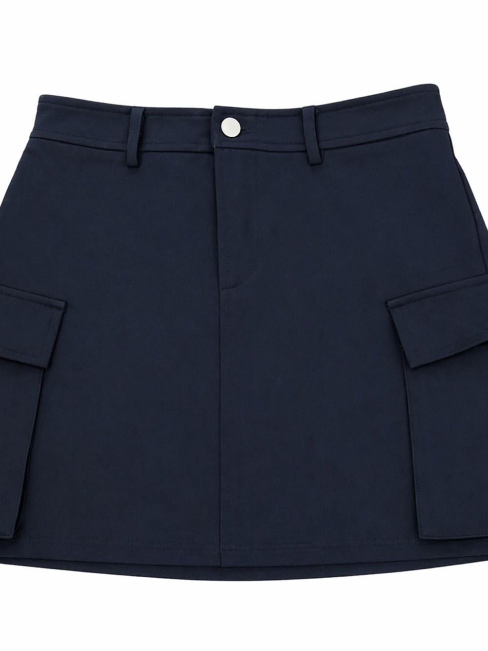 OGL Black Cargo Skirt with Front Flap Pockets 28” waist